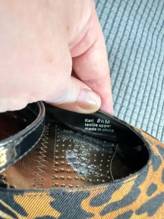 J. Renee Kari Leopard Print Pointed Toe D'Orsay Mary Jane Kitten Heels - Picture 6 of 7